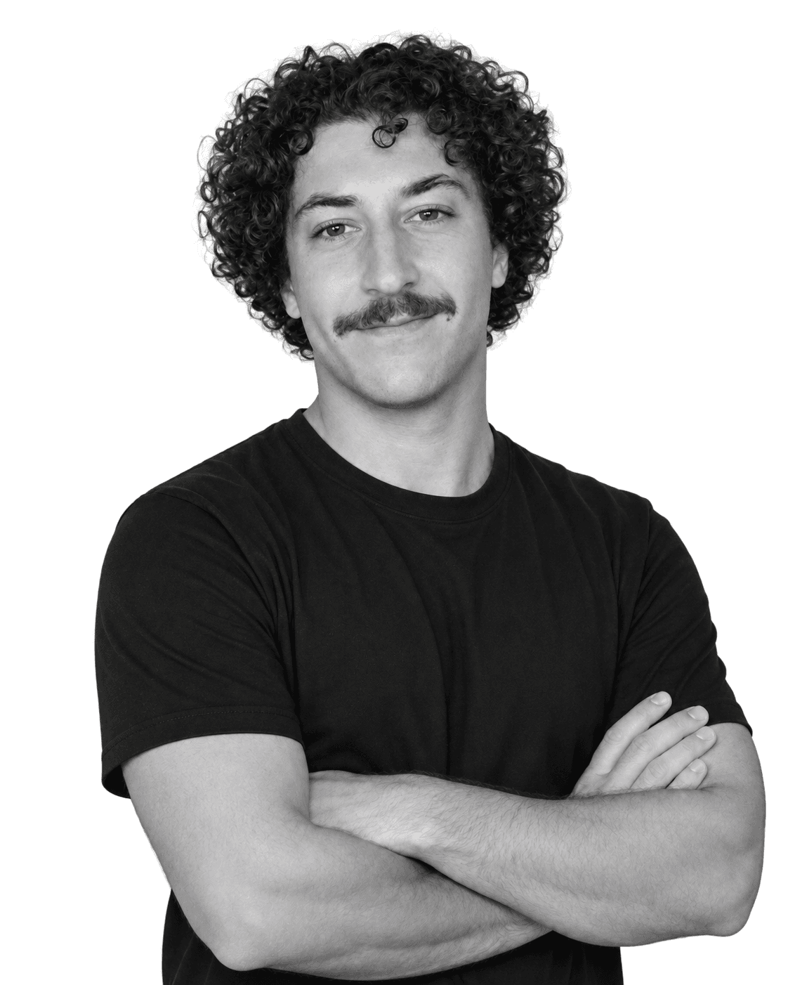 Portrait de Lorenzo en t-shirt noir